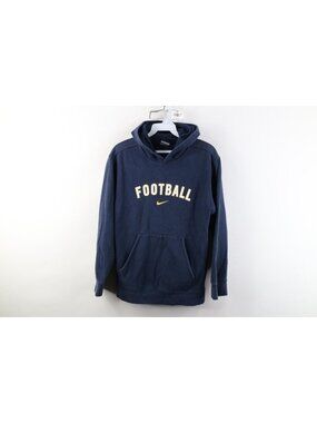 Vtg Nike Football Boys Large Faded Travis Scott Cetner Swoosh Hoodie Sweatshirt